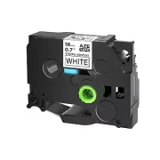 TZe TZ-S241 Label Tape For Brother P-Touch Black On White Strong Adhesive 18MM