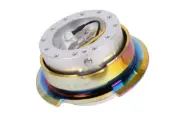 NRG Steering Wheel Quick Release Gen 2.8 Silver Body w/ NeoChrome Ring