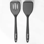 Silicone Spatula Turner Set High Heat Resistant Spatulas with Seamless One Pi...