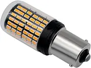 2X 1156 BA15S LED 144 SMD Canbus Yellow Car Brake Reverse Lamp Tail Light Bulb (Yellow)