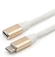 1m USB-C Extension Cable,Gex USB Type C Devices;Pass Video,Data Sync,Audio Through Male to Female Extender Cord for MacBook Pro,Nintendo Switch,Samsung Galaxy S8 S9/Note 8/Dex,Nest Cam IQ (Gold)