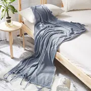 115*150cm Cozy Decorative Knit Woven Throw Blanket Sofa Throw Bed Throw Bed Blanket