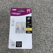 Feit 40-Watt Bright White (3000K) G9 Bi-Pin Base Decorative Halogen Light 2 Pack