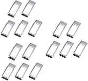 [LALAFINA] 3sets Magnetic Fastener Bracelet Closure Stainless Steel Magnetic Clasp for Diy Cord End Secure Snap Hook Belting Strapping Accessory 5pcs*3
