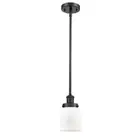 Innovations Ballston SM Bell 1 Light Pendant, Black Frost/Bell - 916-1S-BK-G51