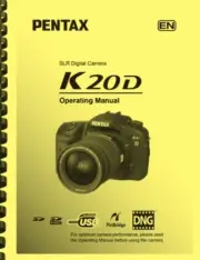 Pentax K20D Digital Camera OWNER'S OPERATING MANUAL