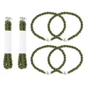 7 7/8 Inch Elastic Boot Bands Straps with Hooks 8Pcs Elastic Garter Straps Green