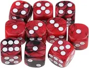 20Pcs Acrylic 6 Sided Dotted Dice D6 Dices Table Board Games