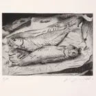 Print Original Art Etching Gammon Collection Interior Design 50x35cm