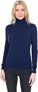 [STATE FUSIO] Women's Cashmere Wool Long Sleeve Pullover Turtleneck Sweater Premium Quality