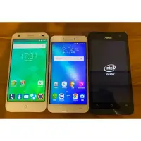 在飛比找蝦皮購物優惠-Taiwan Mobile手機*1支(左)＋ASUS手機*2