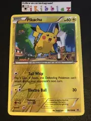 Pikachu 20/108 LP Reverse Holo Pokemon Card. Free Tracked Shipping Included!
