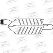 Redback Mufflers Bolt-On to suit Calibra 94> Rear Muff - M4912