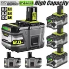 18V 12.0Ah 9.0Ah Lithium Battery For Ryobi 18Volt P108 ONE Plus P104 P107 8.0AH