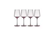 4pc Tempa Esme 400ml Crystal Stem Wine Glass Drinking Glassware Party Cup Blush