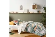 Happy Kids Dino Mania Green Cotton Quilt Cover Set