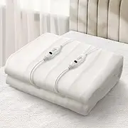 Bedra Bedding Double Size Electic Blanket 450GSM Polyester Fully Fitted Heated Blanket Throw Mattress Cover 3-Level Adjustable Temperature Hand/Machine Washable Overheat Protection