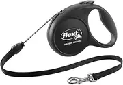 Flexi Fun Cord Retractable Dog Lead Black Medium 5 Metres