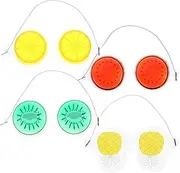 Mikinona 4 Pack Decorative Eye Shades Wear-resistant Eye Pads Portable Eye Ice Packs Boys and Girls Sleep Aid Light Blocking Eye Mask Set