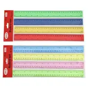 Clear Ruler Straight Ruler Inches Centimeters Double Scale Ruler Drawing Ruler