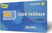 Prepaid SIM Card, 4G LTE Sim Cards, Sim Card Preloaded with 24GB of 365 Days Data, UK Sim Card Support for Vodafone Three O2, Data only SIM Card for WiFi Router/Security Camera/Tablet