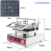 Egg Tarte Pie Waffle Machine Maker Automatic Commercial Dessert 20 Round Shell