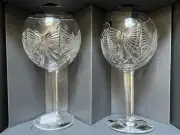 NEW - Set Of 4 WATERFORD Glasses Crystal Millennium Wine Wedding Peace Happiness