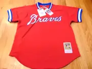 MITCHELL & NESS MLB ATLANTA BRAVES DALE MURPHY 1980 AUTHENTIC BP JERSEY L 44