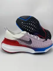 Nike Zoom X Invincible Run Flyknit 3 White Red Blue [FJ3889 100] Men's Size 12