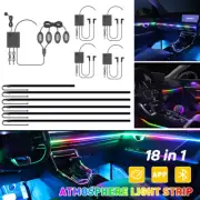 64-Color RGB Dream Car Atmosphere Interior LED Guide Acrylic Fiber Optic Ambient