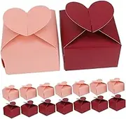 HOLIDYOYO 100 Pcs Box Chocolate Boxes Paper Square Favor Boxes Small Candy Boxes Macarons Boxes