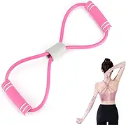Saludea Resistance Band, Figure 8 Resistance Band with Handles, Stretch Fitness Strap for Full-Body Workouts, Figure 8 Exercise Bands for Women Men