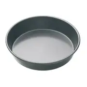 Mastercraft 23cm Heavy Base Non-Stick Round Deep Pie Cake Pan - Black