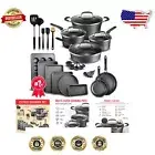 23-Piece Cookware Set – Non-Stick Pots, Pans & Utensils for All Cooktops