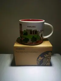 在飛比找Yahoo!奇摩拍賣優惠-土耳其 星巴克 yah 安卡拉 城市杯 馬克杯 咖啡杯