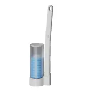 Disposable Toilet Brush Set Remove Stains Toilet Cleansing Brush with 6 Replaceable Dissolving Brush Head