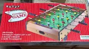 Tabletop Foozball Table, Wooden Mini Competition Arcade + Two Foosball 27”x14”