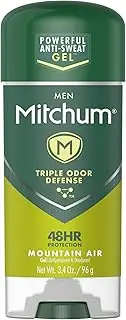 Revlon Mitchum Anti-Perspirant & Deodorant Clear Gel, Mountain Air - 3.4 Oz (6 Packs)