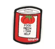 Food Patch I Can Help Girl Scout GSW*P Tomatoes Can 3.5” Badge