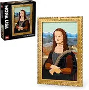 LEGO Art Mona Lisa Building Set for Adults, Famous Wall Art Model Kit, Home or Office Décor Idea, Creative Crafts Activity, Painting Set for Men & Women, Stress Relief 3D Puzzle 31213