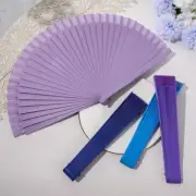 Wooden Hand Fan Held Portable Spanish Dances Fabric Folding Party Wedding Props