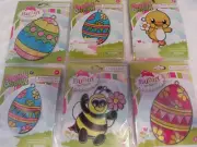 Makit Bakit Easter Decor Stained glass Suncatcher Craft Kit Window Art