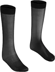 [Moggemol] Mens Thin Sheer Socks Summer Breathable Business Socks Mid-length Socks