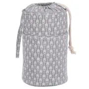 Crochet Bag, Yarn Storage Organizer Knitting Supplies Arrow Style Grey
