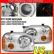 Headlight Set For 2001-2004 Nissan Frontier Base XE Driver & Passenger 2Pc B (for: Nissan)