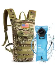 Tactical Molle Hydration Pack Backpack 3L TPU Water Bladder Cycling Hiking