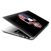 Skin Decals Wrap for MacBook Pro Retina 13" - American Skull Flag in Skull
