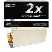 2x Eurotone per Cartridge Black for OKI C-7350-DN C-7350-TN C-7500-N