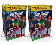 2-PACK STAR SHOWER MOTION LASER LIGHT SHOW PROJECTOR CHRISTMAS RED GREEN