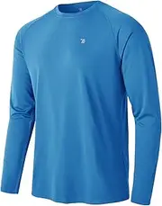 [TBMPOY] Men's Hiking Shirts Waterproof Dry Fit Athletic T-Shirts SPF Long Sleeve Safari Shirts Outdoor Work Swim Fishing Tops